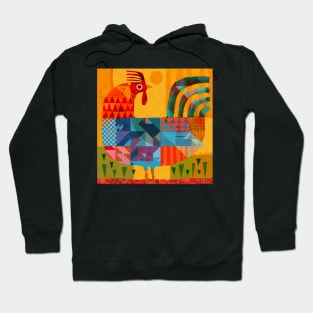 Patchwork Rooster! Hoodie